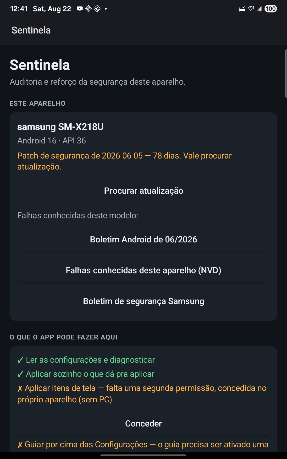Sentinela — prévia